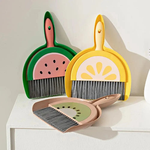MINI DESKTOP BROOM & DUSTPAN SET ✅