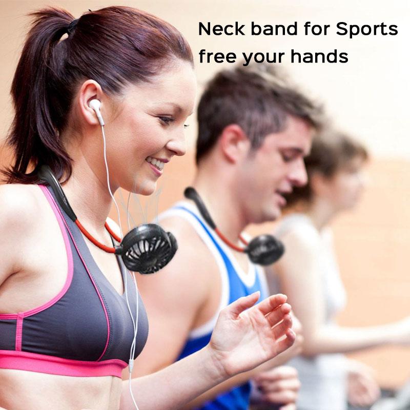 PORTABLE HANGING NECK FAN RECHARGEABLE