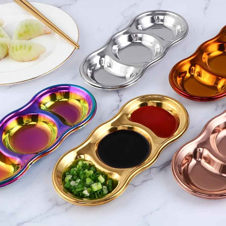 STAINLESS STEEL 3 PORTION TRAY