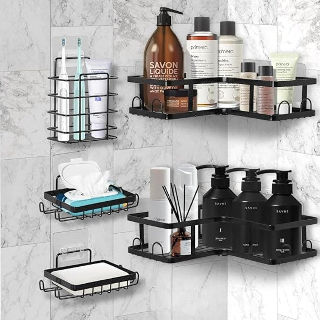 LUXURY STYLISH MULTIPURPOSE WALL STORAGE RACKS (SET OF 5)