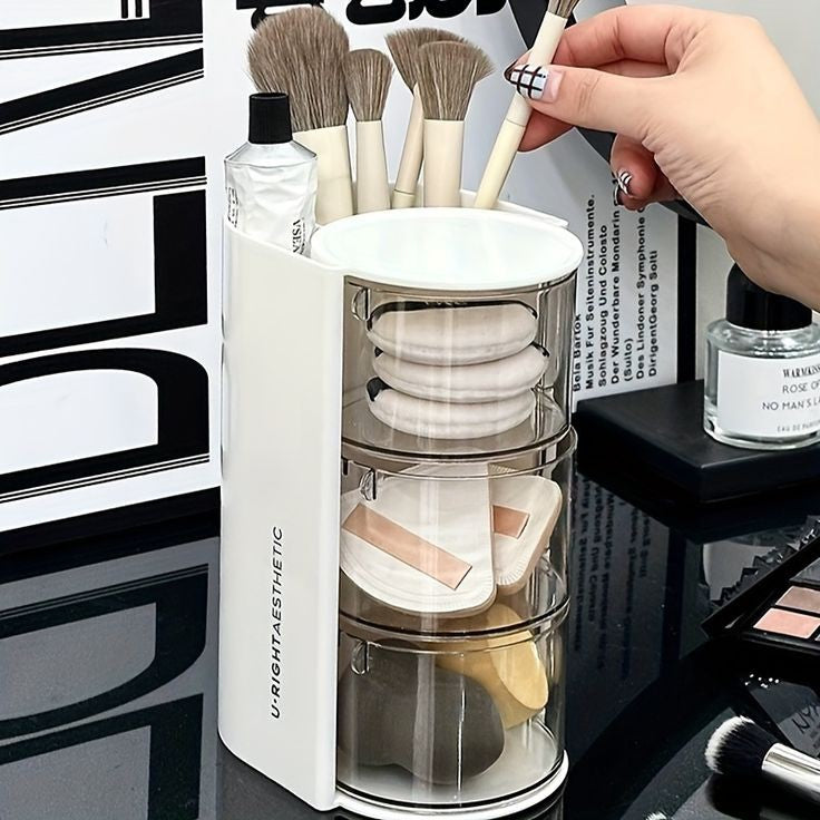360 ROTATING DESKTOP COSMETICS ORGANIZER