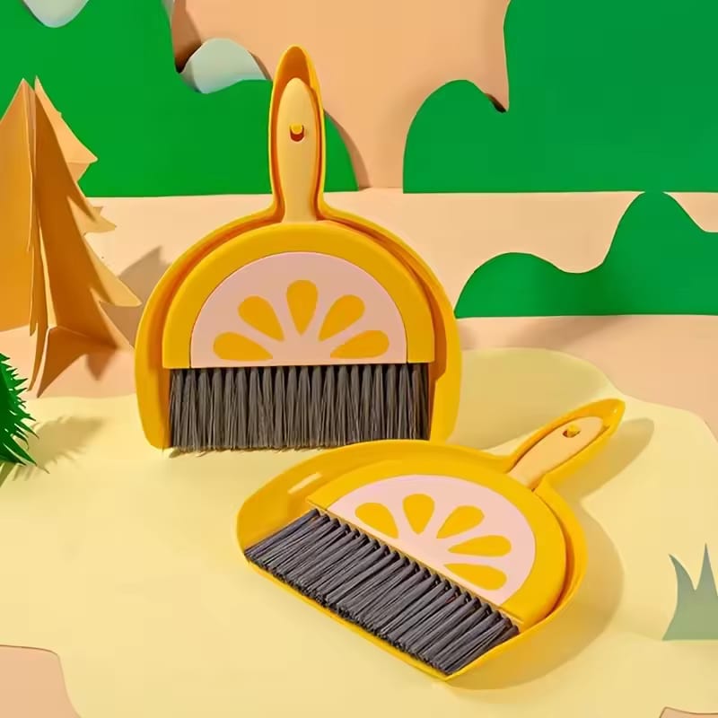 MINI DESKTOP BROOM & DUSTPAN SET ✅