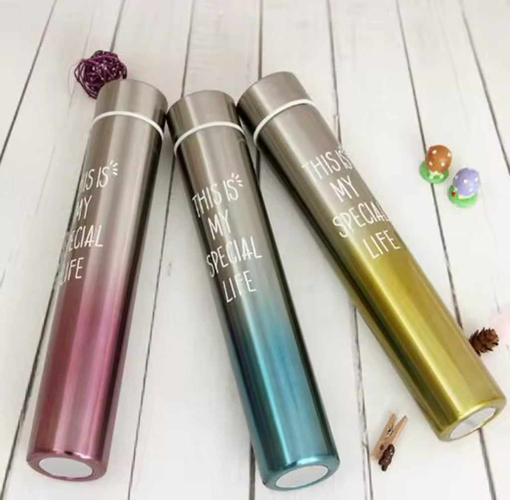 NEW STAINLESS STEEL SLIM WATER BOTTLE
