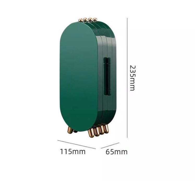 4 GRID FOLDABLE DESKTOP JEWELLERY ORGANIZER