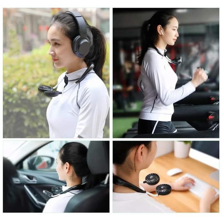 PORTABLE HANGING NECK FAN RECHARGEABLE
