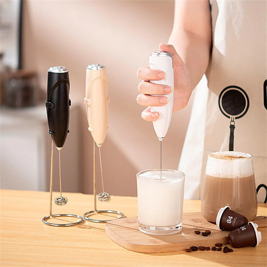 WIRELESS BATTERY MILK FROTHER, PORTABLE EGG BEATER, HANDHELD COFFEE MACHINE