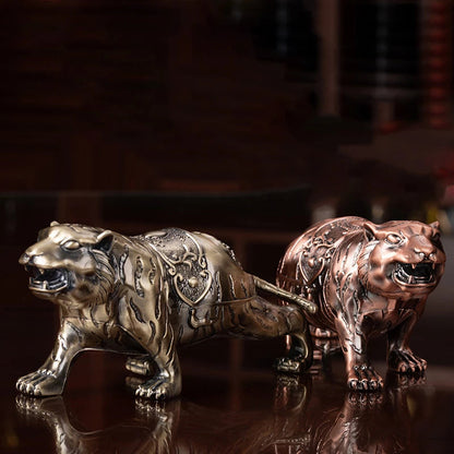 CREATIVE TIGER STYLE ASHTRAY WITH LID