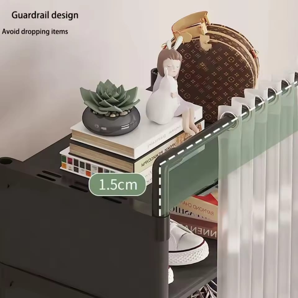 LAYER CURTAIN SHOE RACK