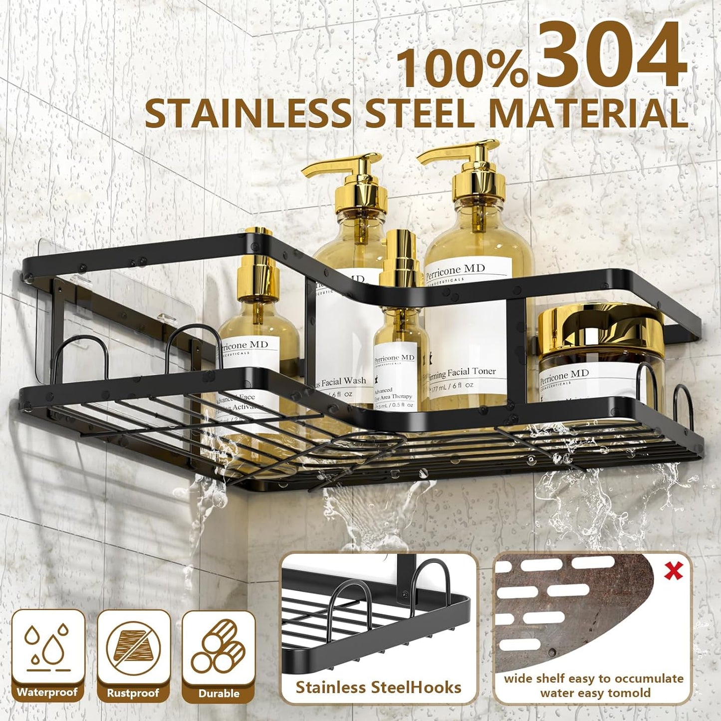 LUXURY STYLISH MULTIPURPOSE WALL STORAGE RACKS (SET OF 5)
