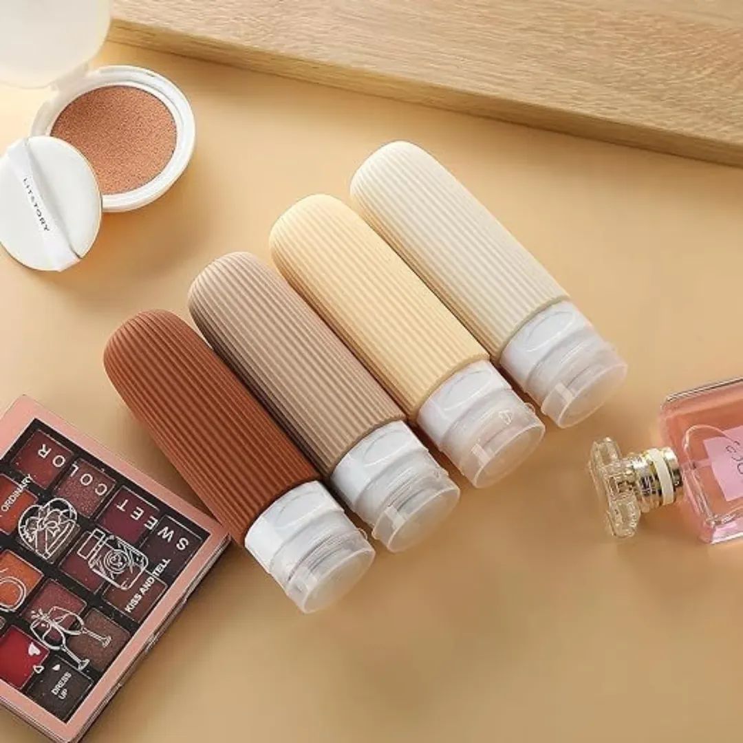 PACK OF 4 TRAVEL TOILETRY BOTTLES