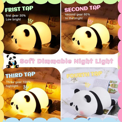 CUTE PANDA & RABBIT DESK LAMP SOFT NIGHT LIGHT
