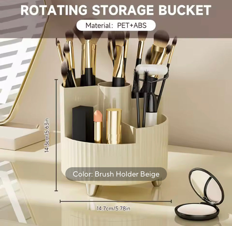 ROTATING MAKEUP BRUSHES HOLDER