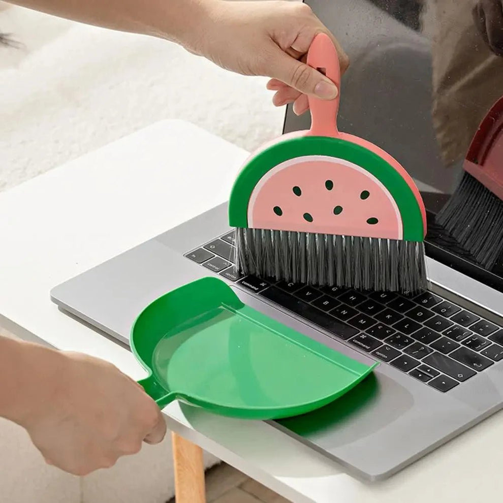 MINI DESKTOP BROOM & DUSTPAN SET ✅