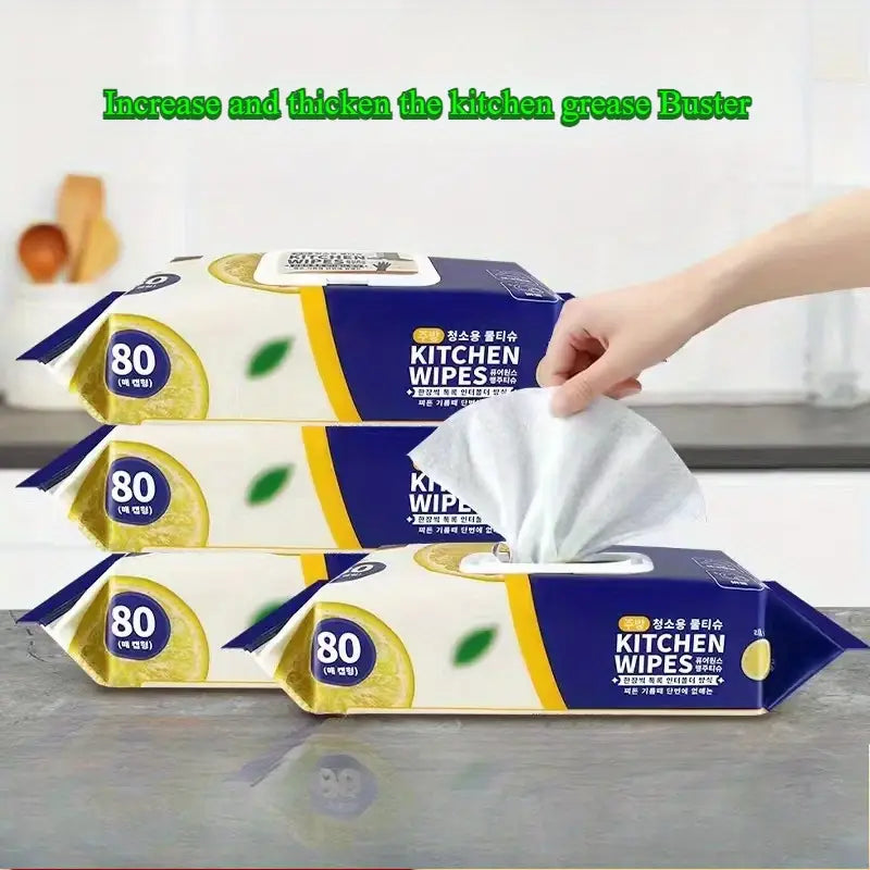 HEAVY DUTY KITCHEN WIPES (80PCS) ✅