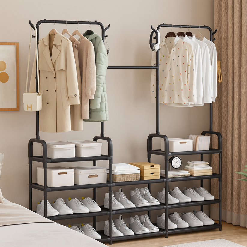 ELEGANT 3-TIER WARDROBE CLOSET ORGANIZER