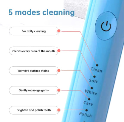 RECHARGEABLE ULTRASONIC ELECTRIC TOOTHBRUSH