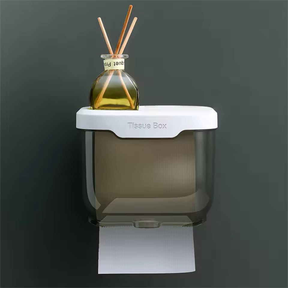 WALL MOUNTED BATHROOM TISSUE BOX