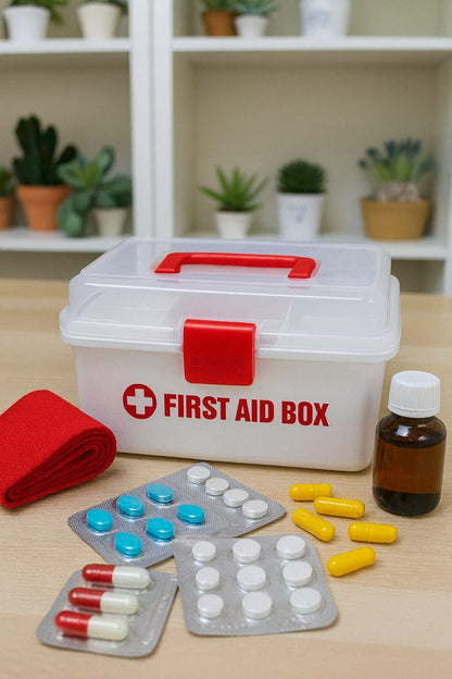 IMPERIAL BRAND FIRST AID KIT BOX COMPACT & ORGANIZED