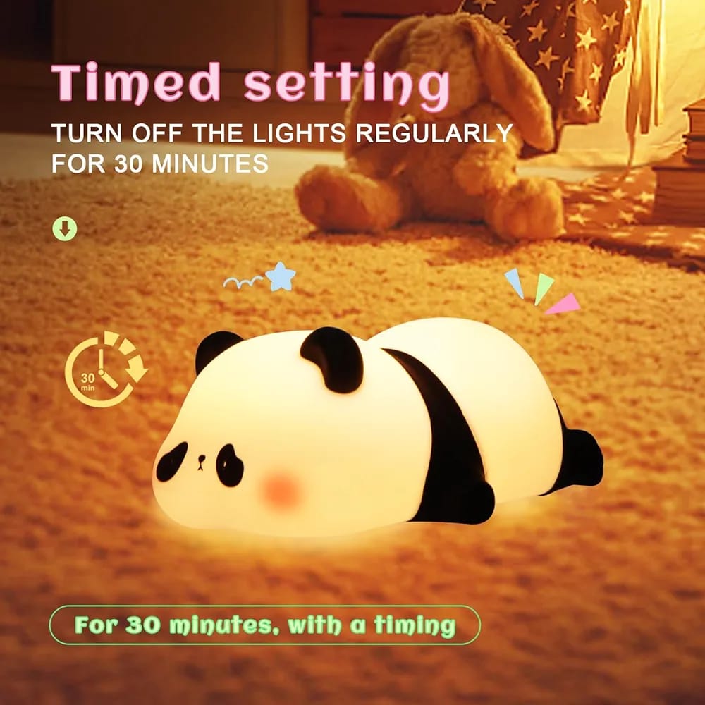 CUTE PANDA & RABBIT DESK LAMP SOFT NIGHT LIGHT