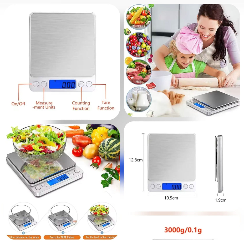 DIGITAL KITCHEN SCALE LED DISPLAY