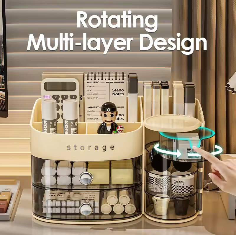 STYLISH COSMETICS VANITY STORAGE ORGANIZER WITH DRAWER