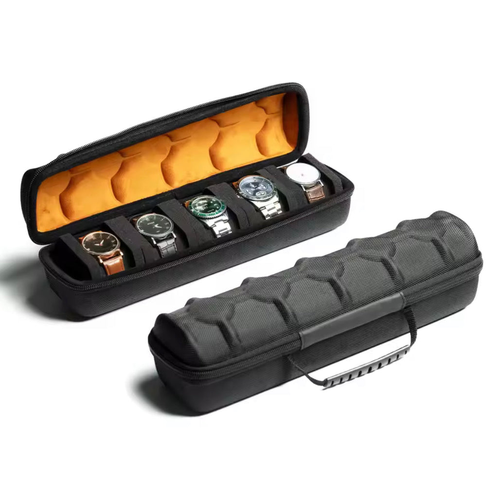 5 Slot Luxury Men's Watch Box - Premium Wristwatch Storage Case