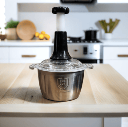 NEW MULTIFUNCTIONAL MANUAL CHOPPER (STAINLESS STEEL) 2 LITER