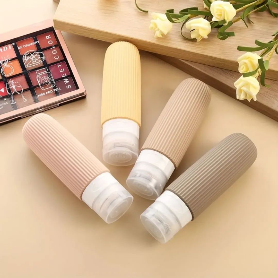 PACK OF 4 TRAVEL TOILETRY BOTTLES