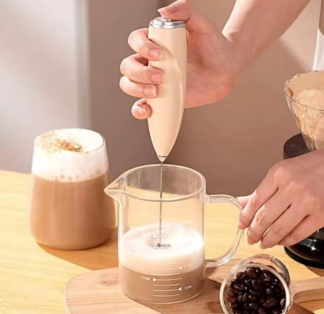 WIRELESS BATTERY MILK FROTHER, PORTABLE EGG BEATER, HANDHELD COFFEE MACHINE