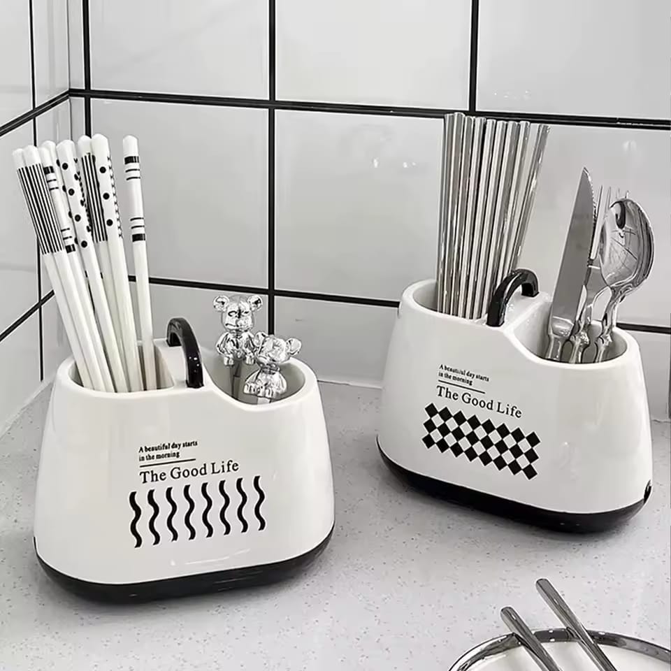 CREATIVE MULTI-FUNCTIONAL DRAIN CHOPSTICK STORAGE BOX