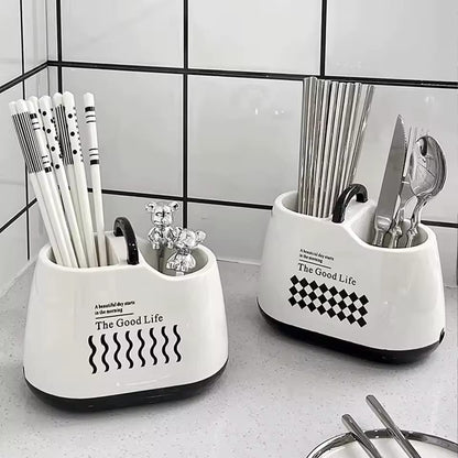 CREATIVE MULTI-FUNCTIONAL DRAIN CHOPSTICK STORAGE BOX