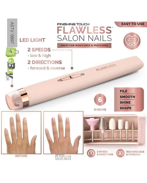 RECHARGEABLE FLAWLESS NAIL SALON FINISHING TOUCH