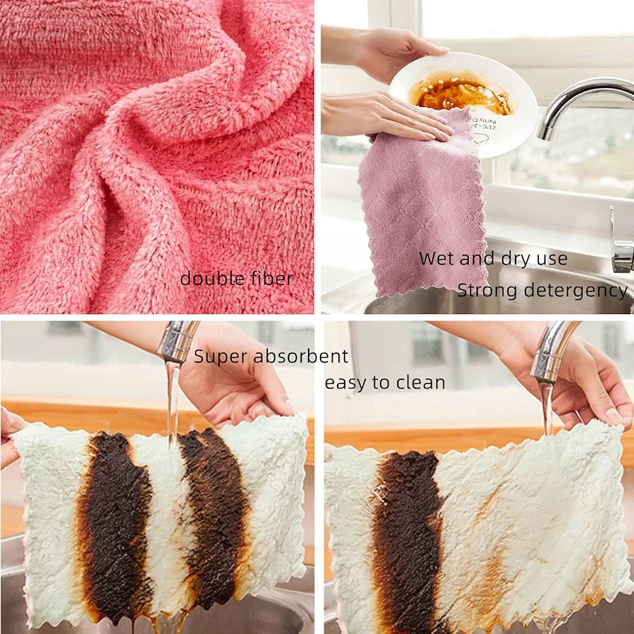 SUPER ABSORBENT CLEANING TOWELS (10PCS PACK)