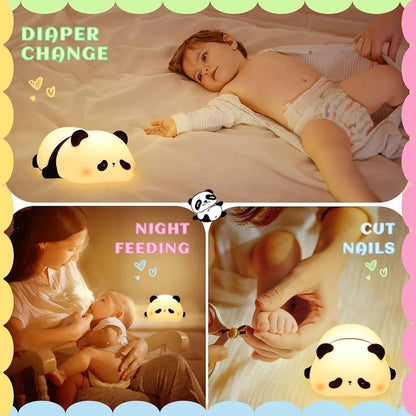 CUTE PANDA & RABBIT DESK LAMP SOFT NIGHT LIGHT