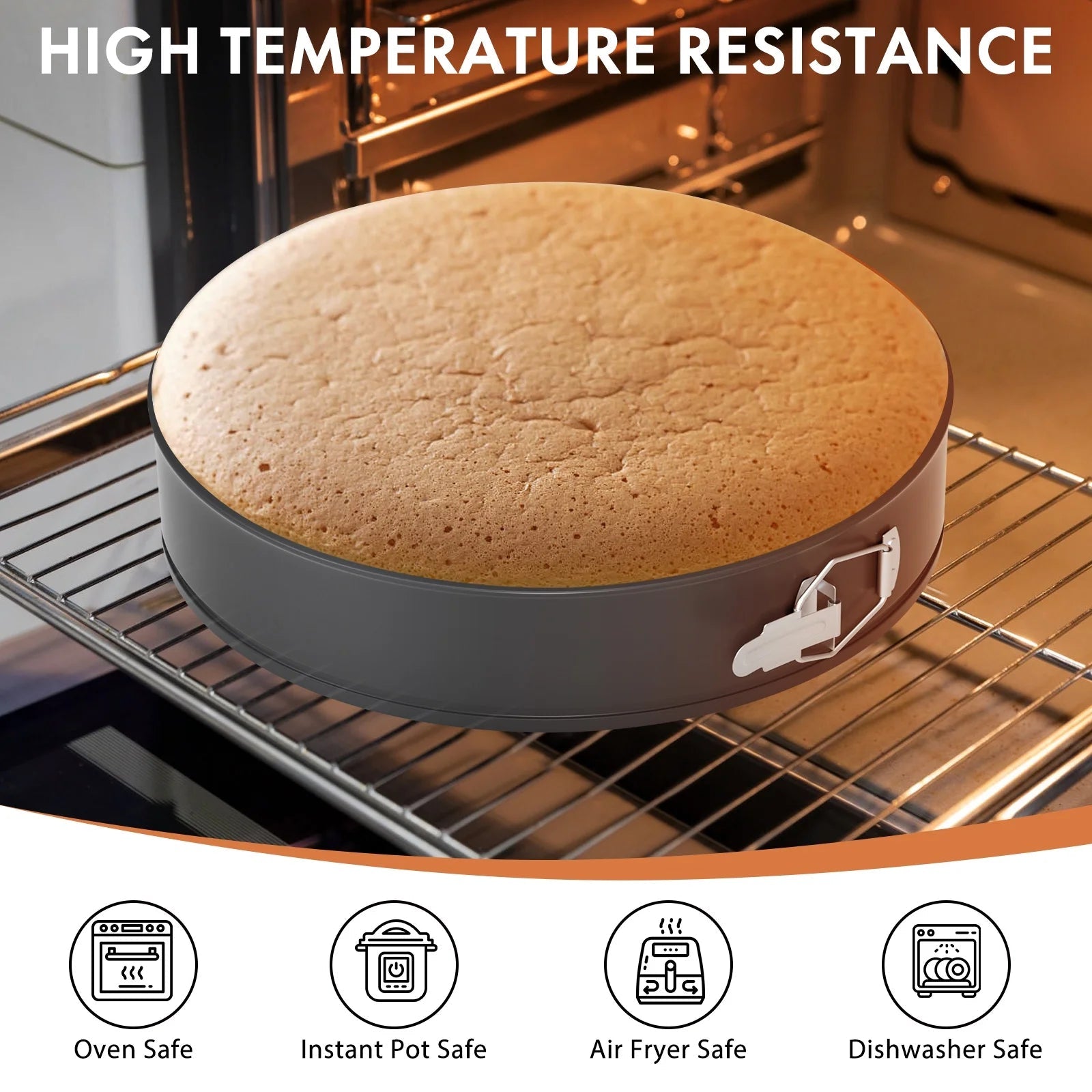 NONSTICK CHEESE CAKE PAN CAKE MOLD 3PCS SET