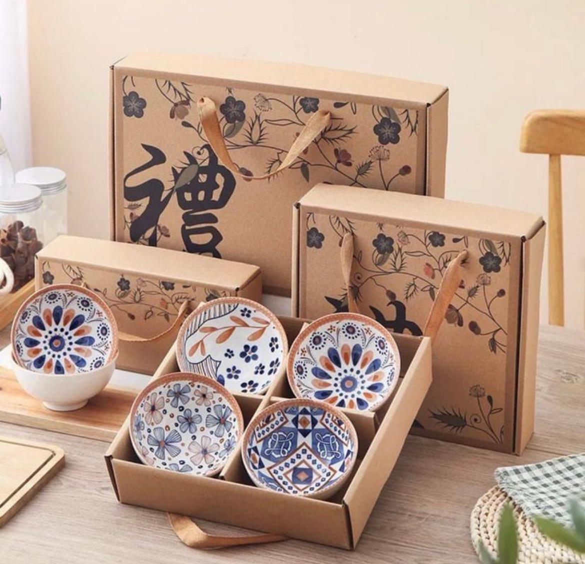 CREATIVE CERAMIC PORCELAIN BOWL SET (BOX PACKING)