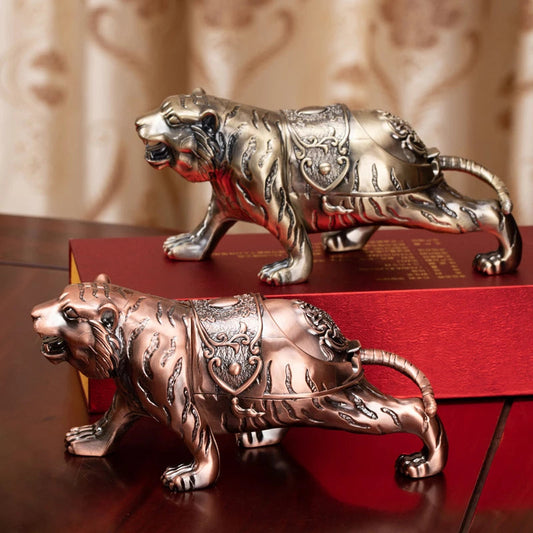 CREATIVE TIGER STYLE ASHTRAY WITH LID