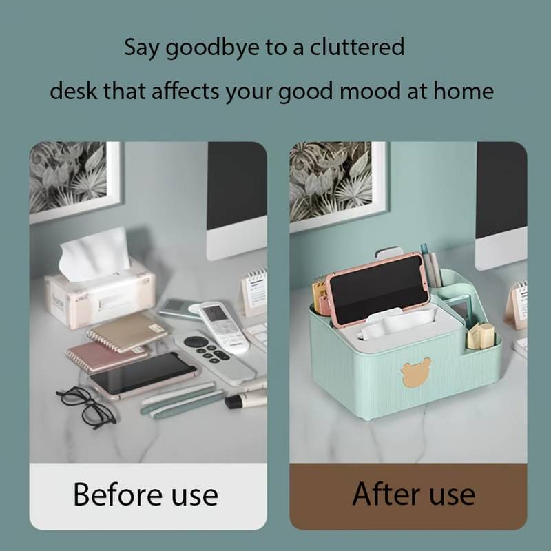 DESKTOP TISSUE STORAGE BOX