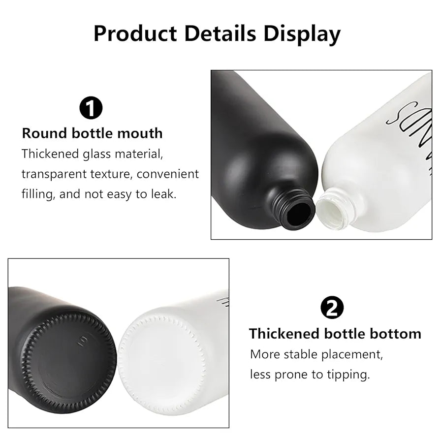 HAND AND DISH SOAP DISPENSER GLASS MATERIAL (PAIR)