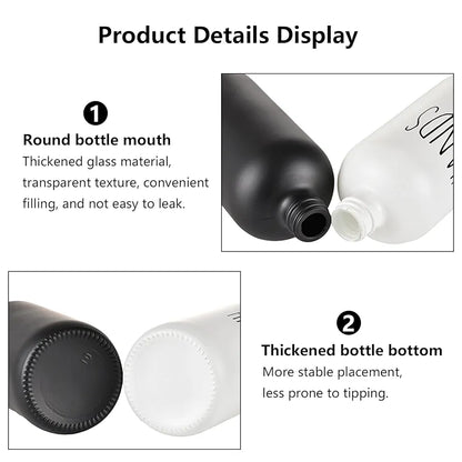 HAND AND DISH SOAP DISPENSER GLASS MATERIAL (PAIR)