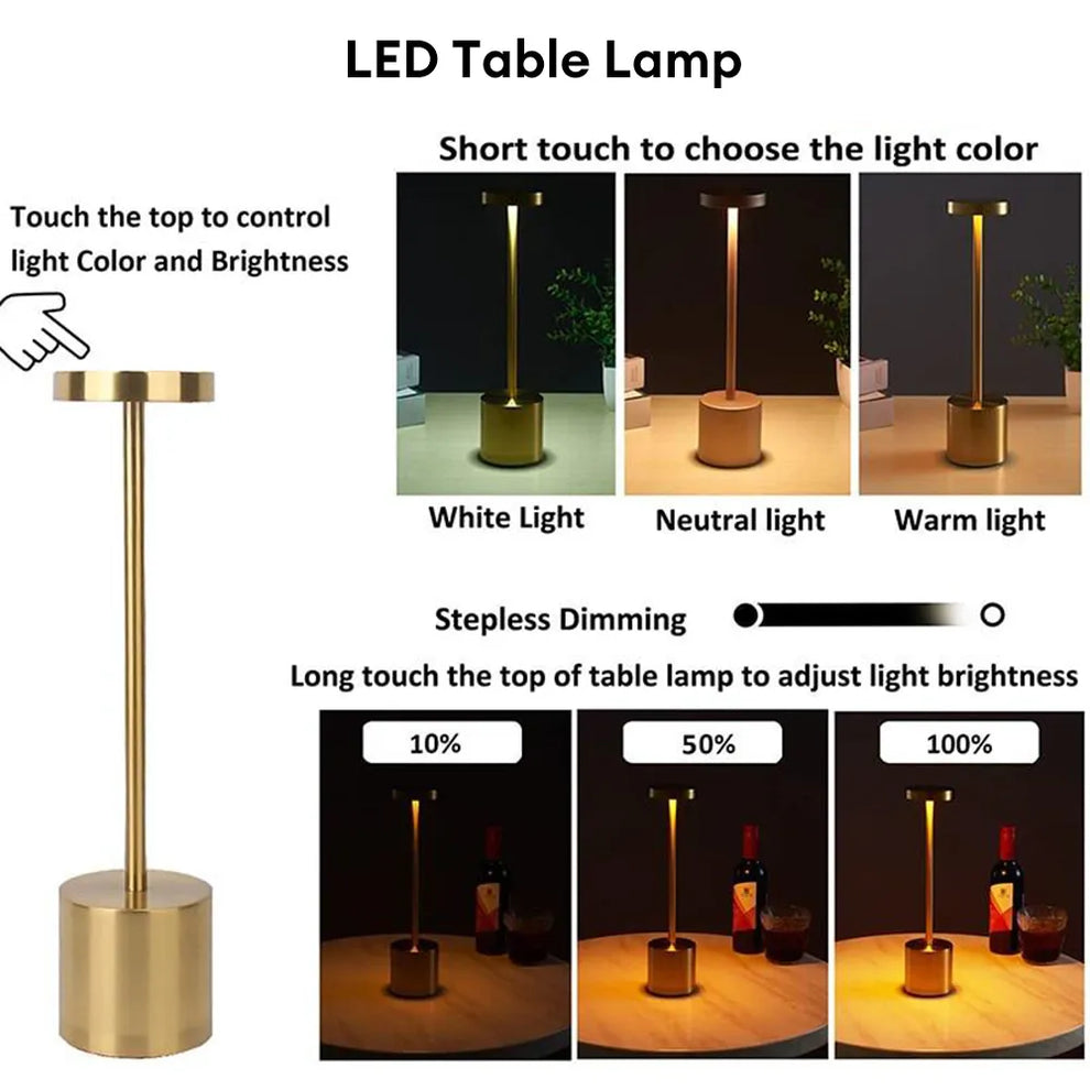 METAL LED TABLE LAMP