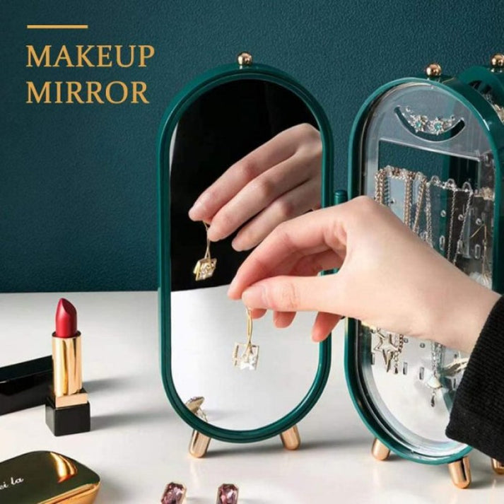 4 GRID FOLDABLE DESKTOP JEWELLERY ORGANIZER