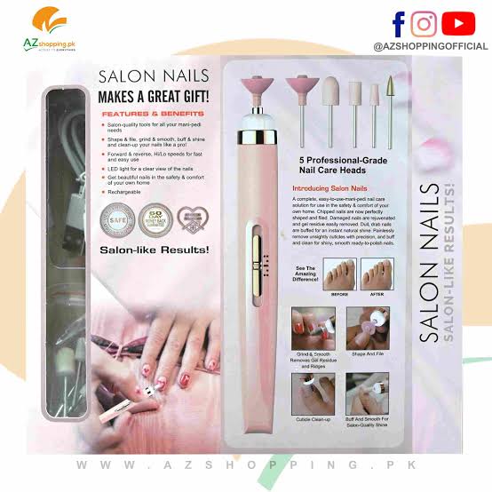 RECHARGEABLE FLAWLESS NAIL SALON FINISHING TOUCH