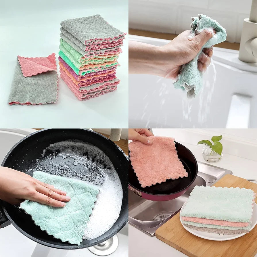 SUPER ABSORBENT CLEANING TOWELS (10PCS PACK)