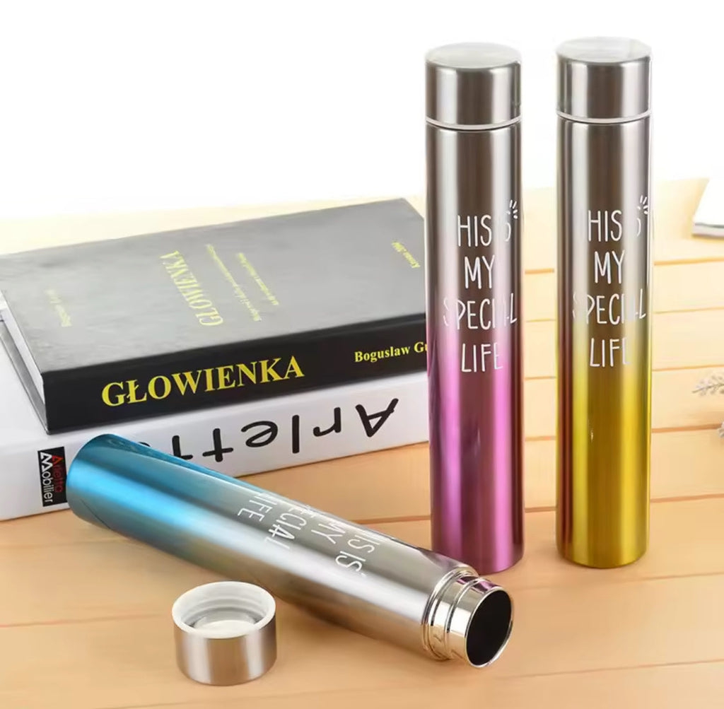 NEW STAINLESS STEEL SLIM WATER BOTTLE