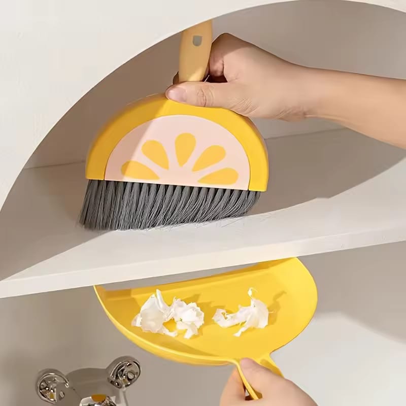 MINI DESKTOP BROOM & DUSTPAN SET ✅
