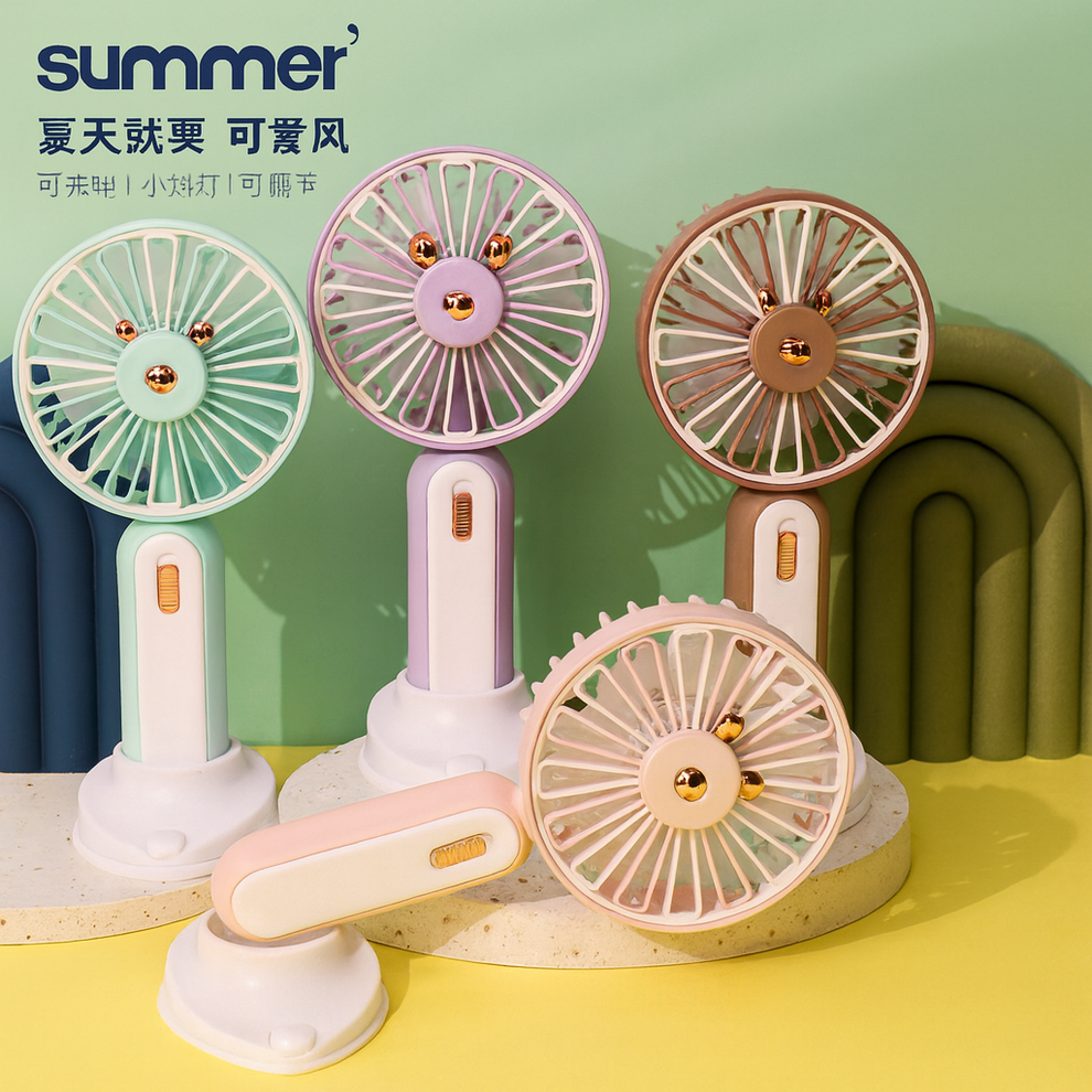 Fan Flower Shape PORTABLE MINI HAND FAN FLOWER SHAPE β Prodesire