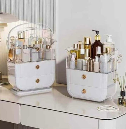 DRAWER LUXURIOUS VANITY COSMETICS STORAGE ORGANIZER BOX
