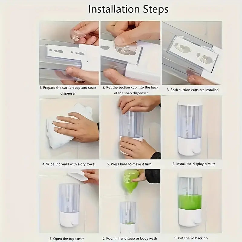 WALL MOUNTED SOAP PUMP DISPENSER