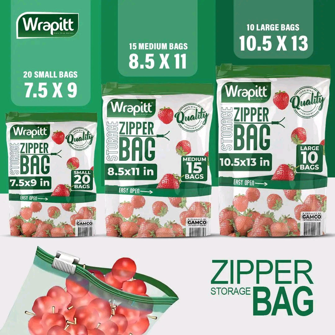 ZIPPER STORAGE BAGS